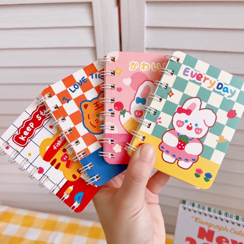 SỔ LÒ XO CẦM TAY HÌNH CUTE