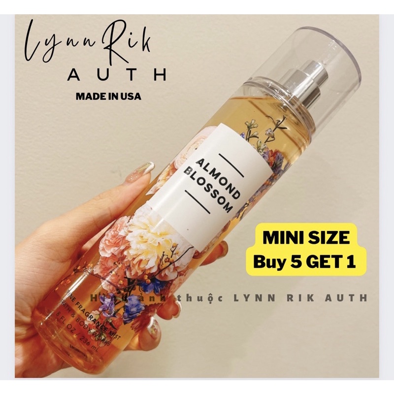 ALMOND BLOSSOM - Xịt Thơm Toàn Thân Body Mist Bath & Body Works Usa