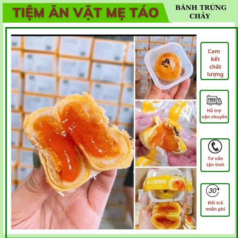 Bánh trứng chảy LIU ,Bánh ngàn lớp nội địa , combo 9 chiếc bánh