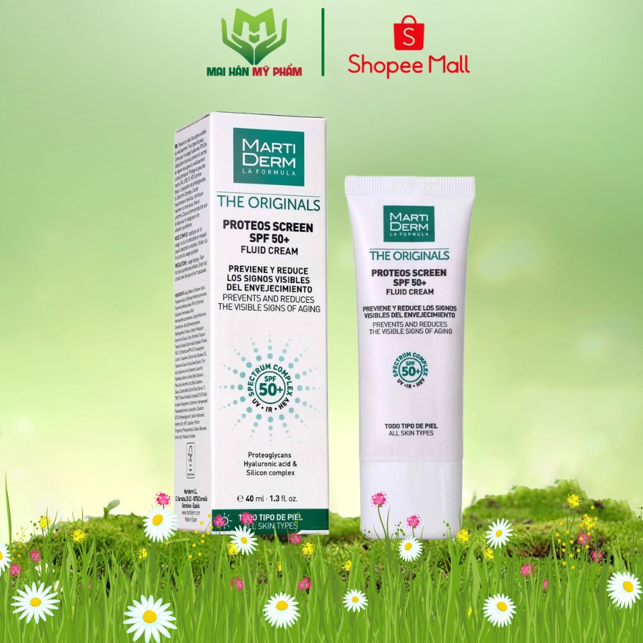 Kem chống nắng MartiDerm The Originals Proteos Screen SPF50+ Fluid Cream 40ml