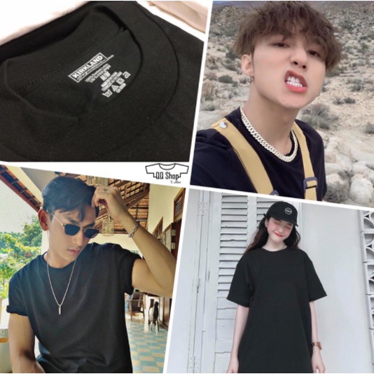 Áo thun trơn  Unisex Oversize  - Áo phông - Trắng, Đen,