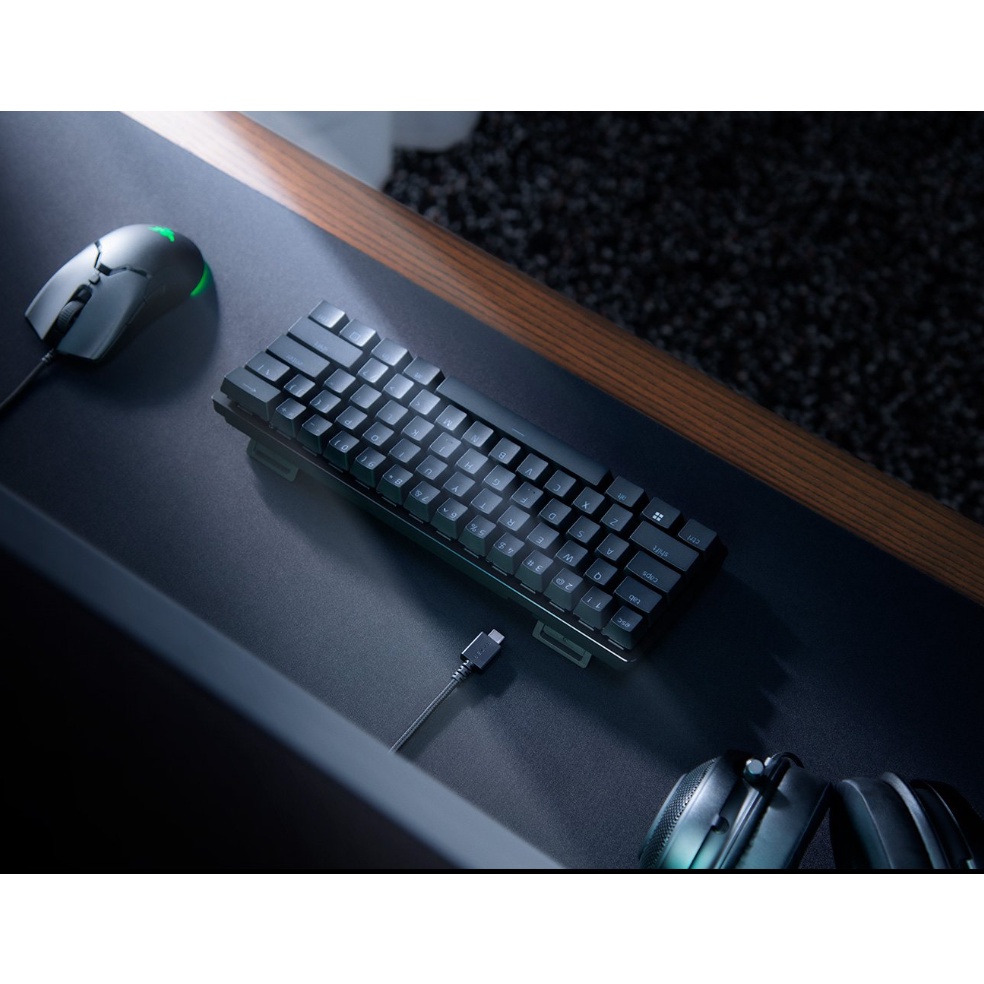 Bàn phím cơ có dây Razer Huntsman Mini Analog Size 60% | Switch Analog | Switch PBT Double | 100 triệu lần nhấn |Led RGB