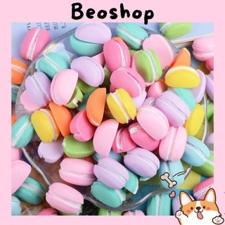 charm bánh macaron nguyên liệu trang trí ốp điện thoại, slime