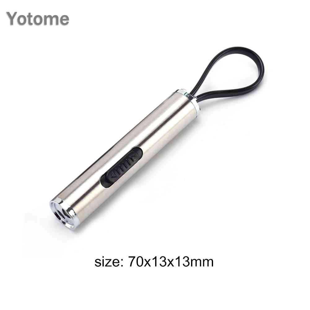 Đèn Pin LED UV Mini Bỏ Túi Bằng Thép Không Gỉ