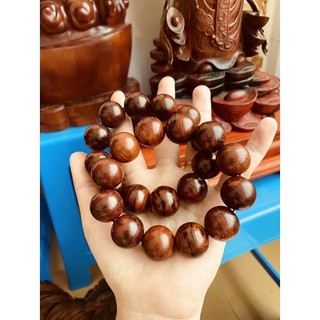 Vòng chuỗi hạt Bằng gỗ xưa đỏ thơm 18li