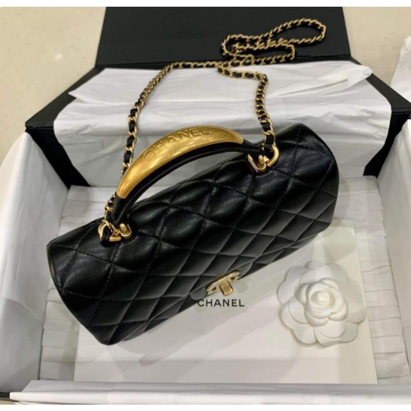 Túi xách nữ mini Tophandle sz20cm da thật hàng đẹp nét căng fullbox nam châm nguyên seal