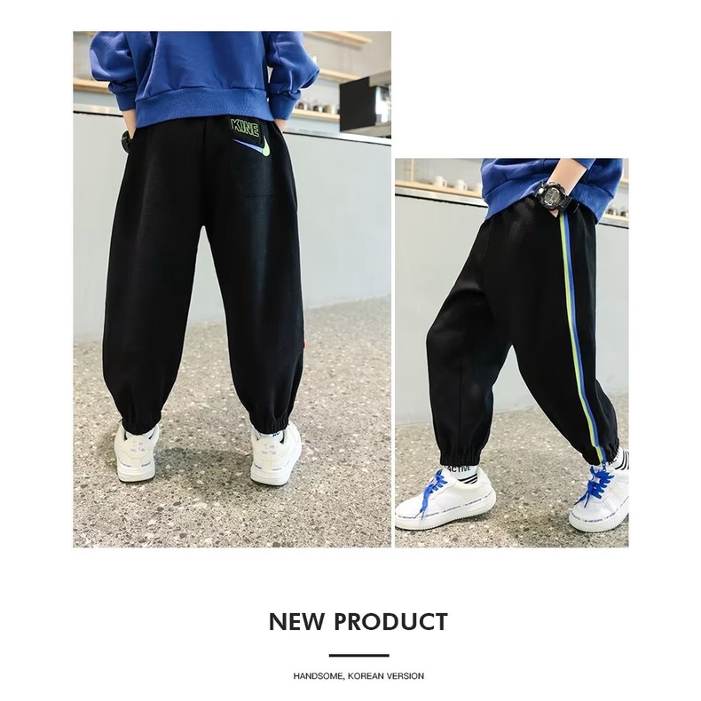 Quần Dài Thể Thao Phong Cách Đường Phố Thời Trang Mùa Thu Cho Bé Trai