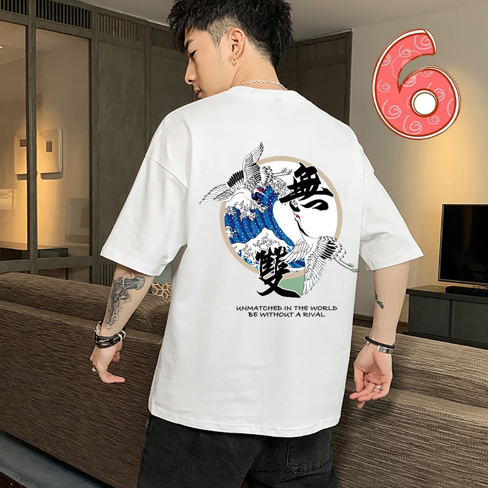 Áo thun unisex form rộng chữ kiểu cá tính vải dày mịn 2019T1444