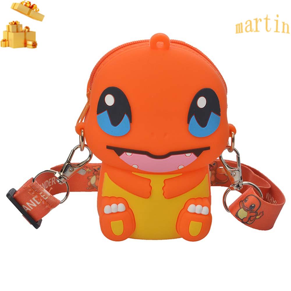 Vỏ Bảo Vệ Hộp Sạc Tai Nghe Bằng Silicon Hình Pokemon Go MARTIN1 Cho Bé