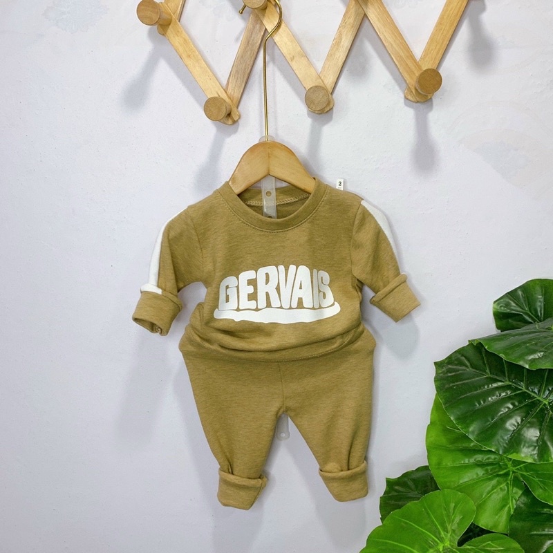 Bộ quần áo Thu Đông bé trai, chất tăm dày dặn phối tay thể thao cho bé 8-18kg siêu hot 2022