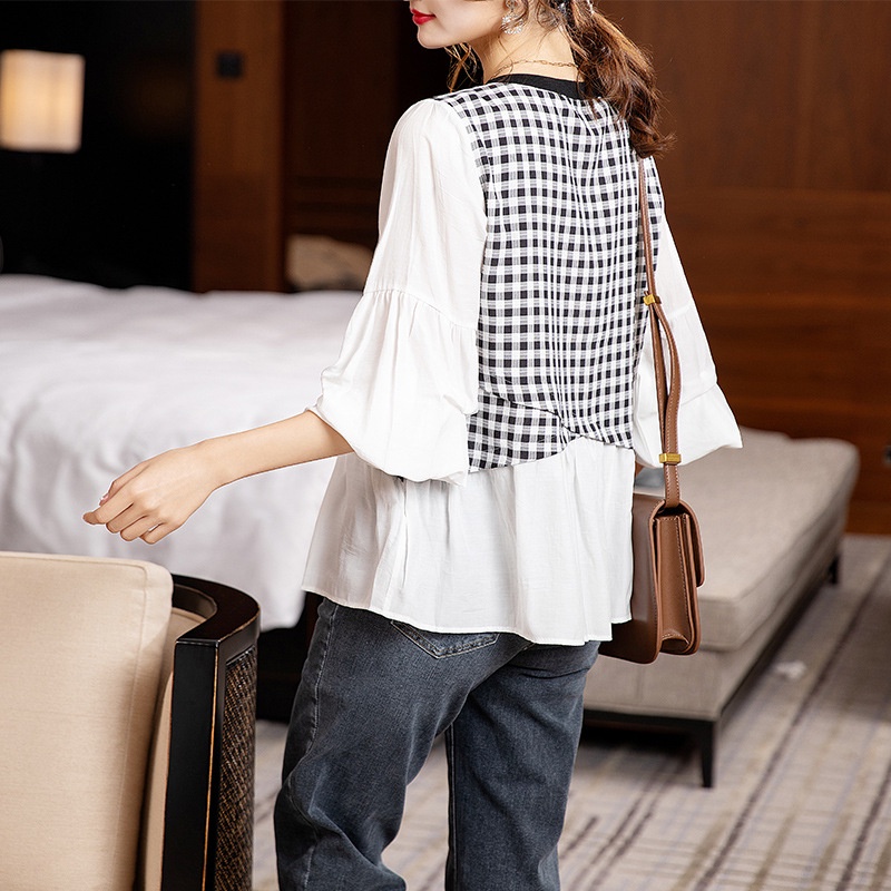 2M1210 Áo nữ dài tay mùa thu cho người mập hàng nhập