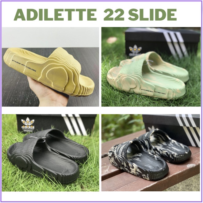 Dép ADILETTE 22 SLIDE , Dép quai ngang nam nữ SLIDE đúc nguyên khối siêu êm