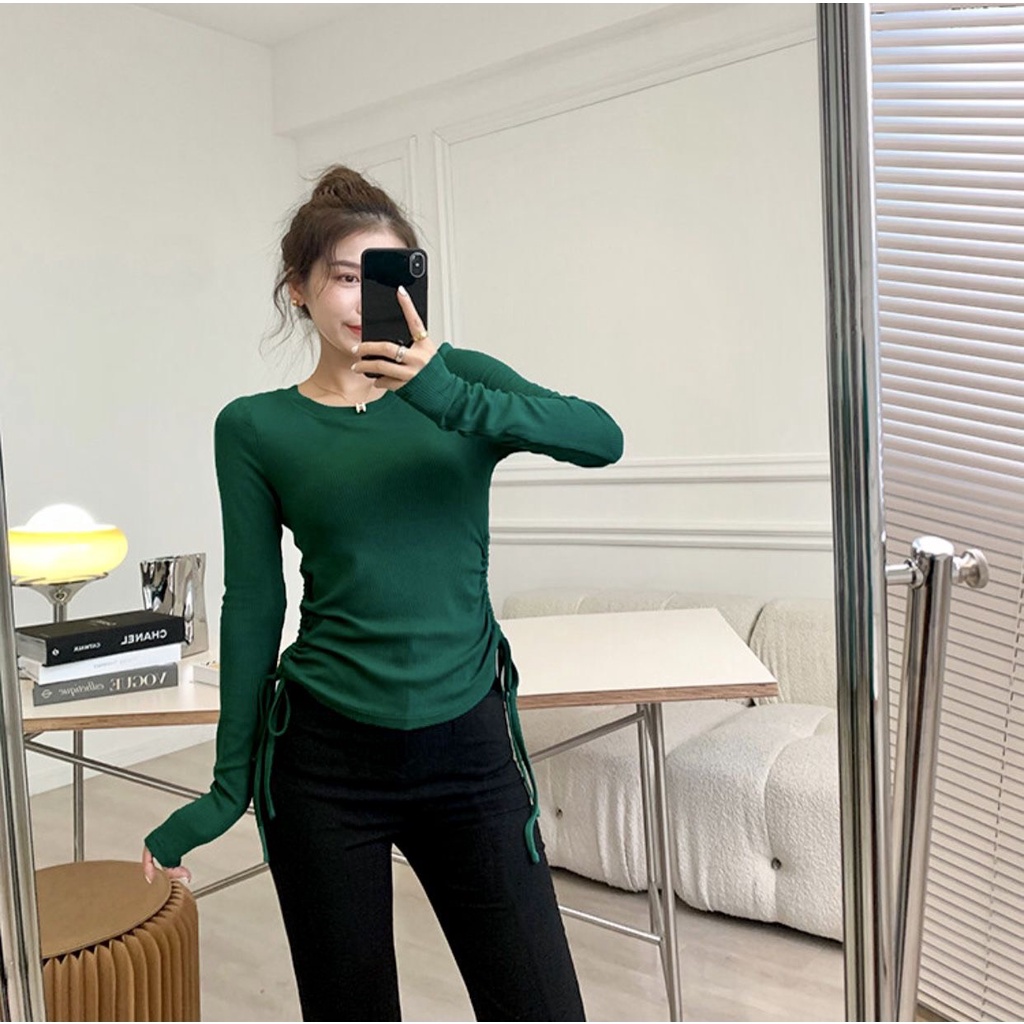 Áo Thun Gân Borip Rút Dây