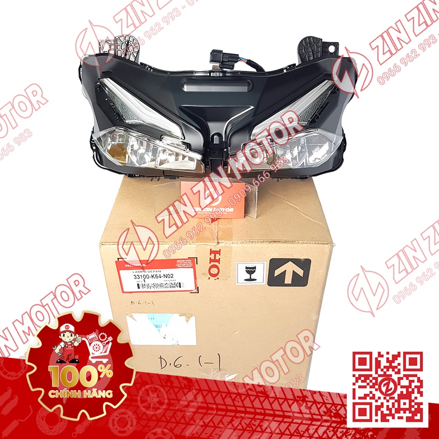 Chóa Đèn Pha Trước CBR 150R K45R , CBR 250RR K64J 33100K64N02 Chính Hãng Honda