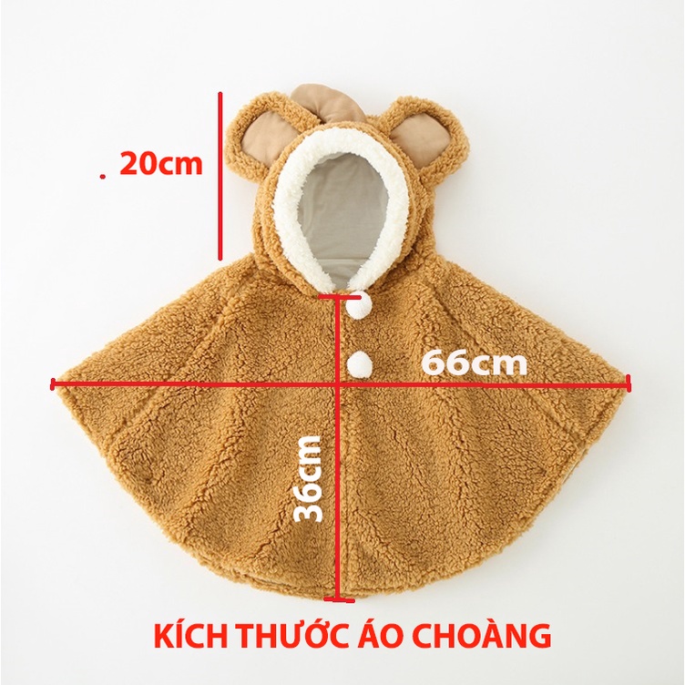 ÁO CHOÀNG LÔNG ANIMAL CHO BÉ 0-3 TUỔI