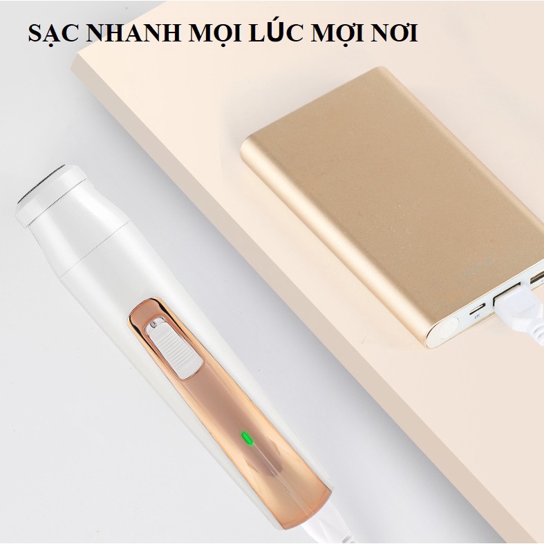 Máy cạo lông đa năng 4in1 Nevaki- kiểu máy tỉa lông mày hoặc lông mũi, tỉa tóc, cạo râu, lông vùng kín nách mặt