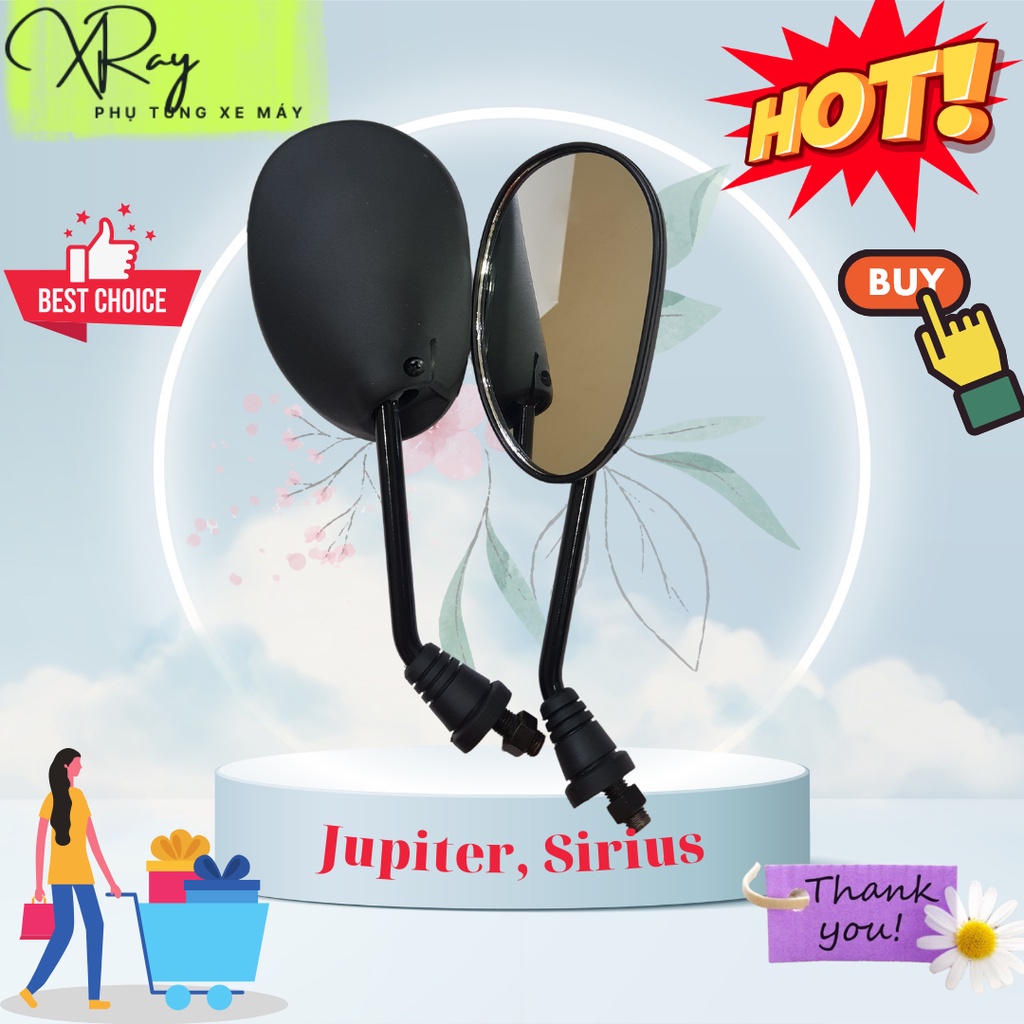 Gương xe máy jupiter, sirius.