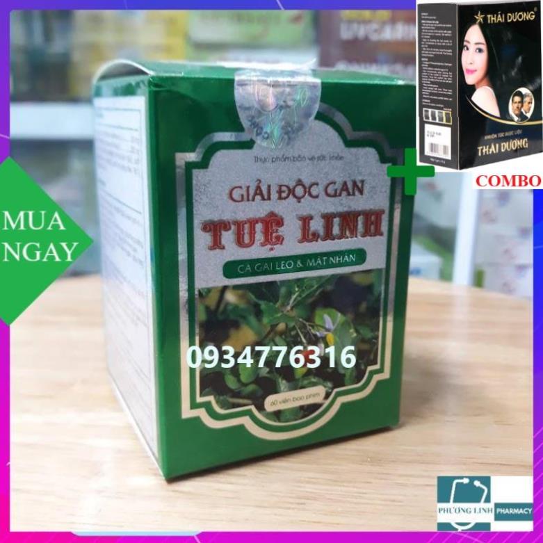 Combo Gội Là Đen Thái Dương+ Giải Độc Gan Tuệ Linh
