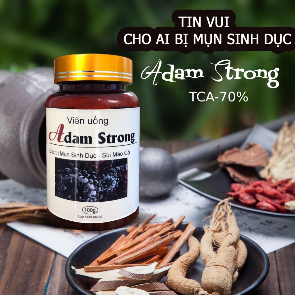 ADAMSTRONG-VIÊN UỐNG TĂNG CƯỜNG MIỄN DỊCH,TIÊU DIỆT ĐÀO THẢI GIẢM NỒNG ĐỘ HPV SÙI MÀO GÀ ,HẠN CHẾ TÁI PHÁT
