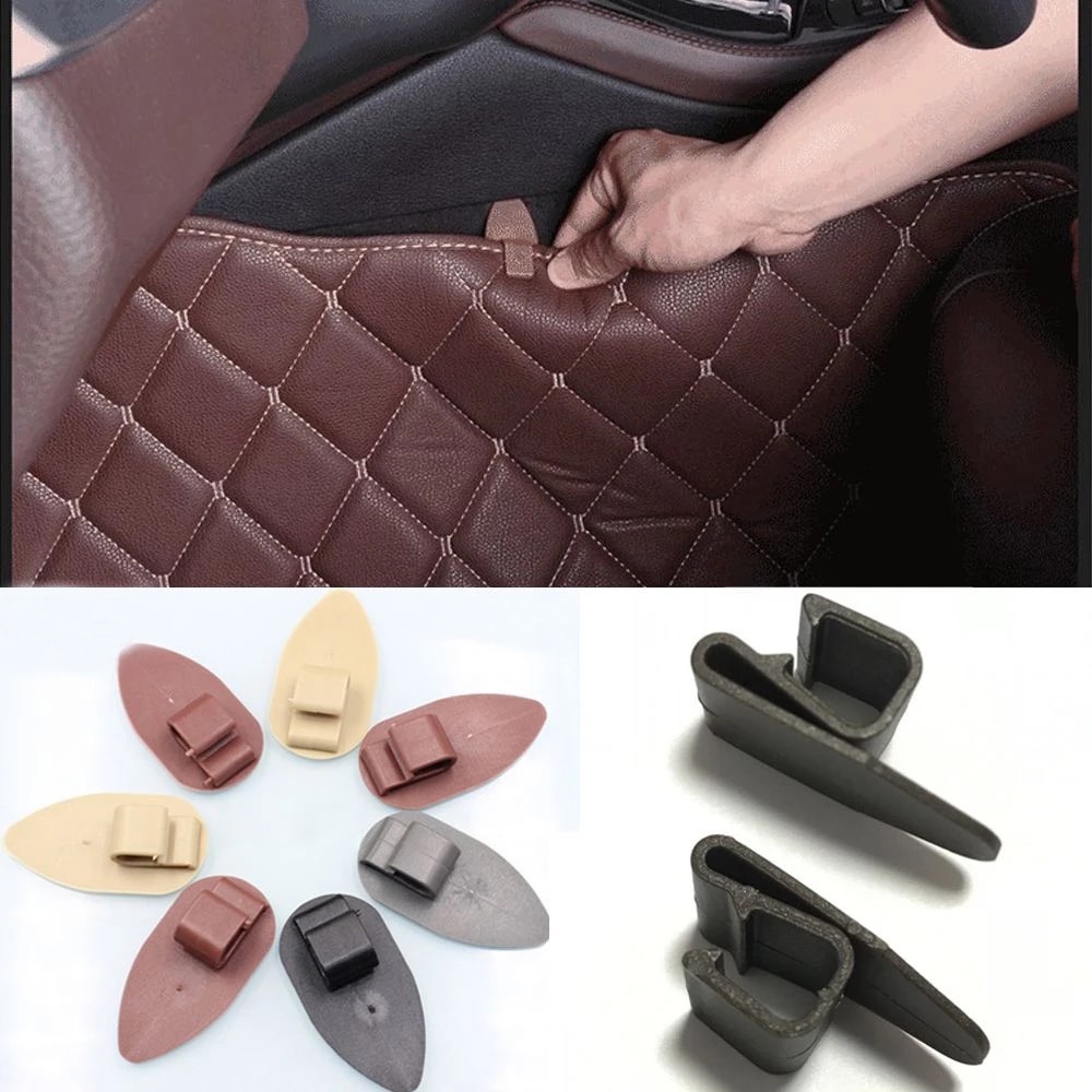 Kẹp Cố Định Thảm Lót Sàn Xe Hơi Chống Trượt Siêu Bền Tiện Dụng