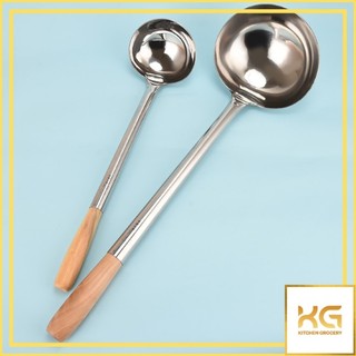 Vá inox cán gỗ vàng dày 1.2mm mẫu số 2