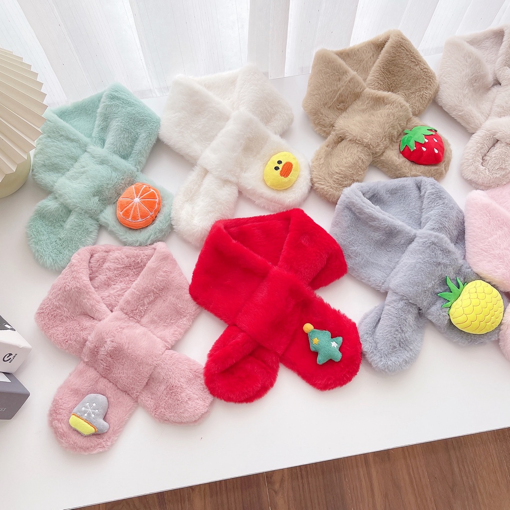 KHĂN LÔNG QUÀNG CỔ ẤM ÁP DỄ THƯƠNG CHO BÉ