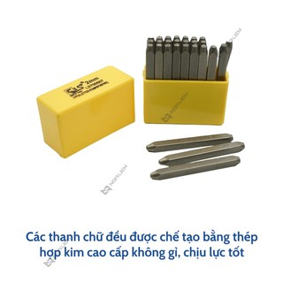 Đóng chữ bộ Xuôi LS+ (27 món) (2mm; 3mm; 4mm; 5mm; 6mm; 8mm; 10mm) (BỘ)