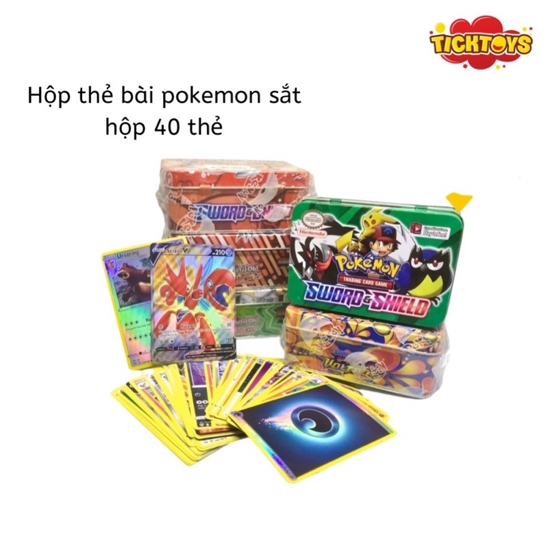 Hộp 32 túi thẻ bài Pokemon VIP túi 5 thẻ