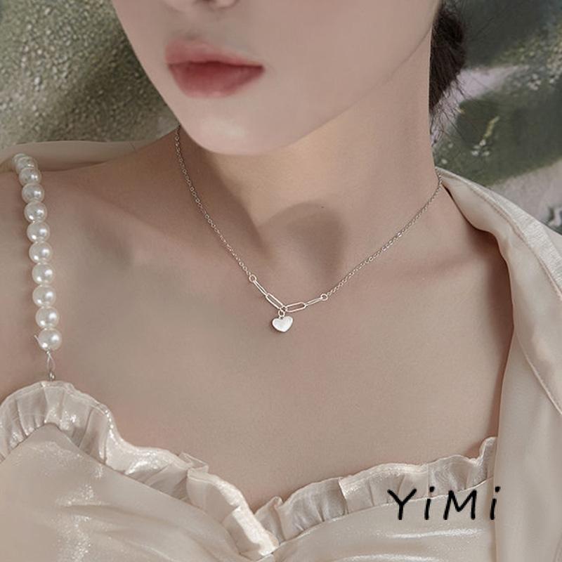 Vòng cổ Mặt Hình Trái Tim Vỏ Sò Không Phai Màu Nhẹ Nhàng Sang Trọng Cho Nữ