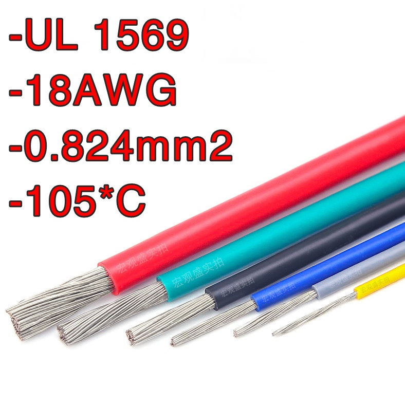 Dây chịu nhiệt 105*c làm cáp PC 18awg