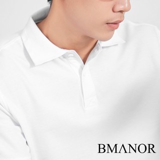 Áo Polo Nam BMANOR Basic - WHITE form Regular Fit