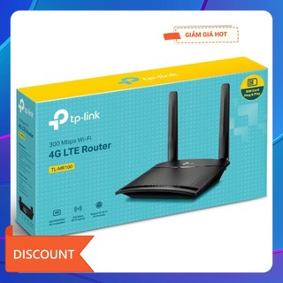 Bộ phát wifi TP-Link TL-MR100 4G LTE Chuẩn N Tốc Độ 300 Mbps, Khe sim 4G (Chính Hãng)