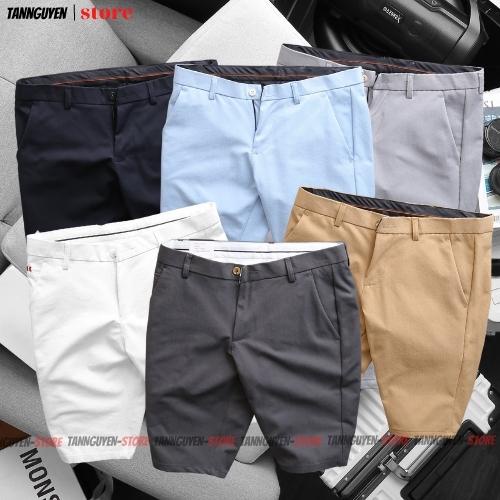 Quần Short Nam Tây Âu chất vải chéo bền đẹp, quần sọt nam form body kiểu dáng Hàn Quốc Đẹp - tannguyen_store