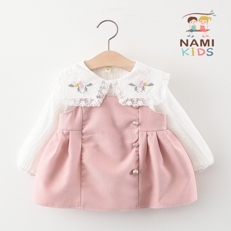 Set yếm thêu hoa cao cấp cho bé hàng Quảng Châu