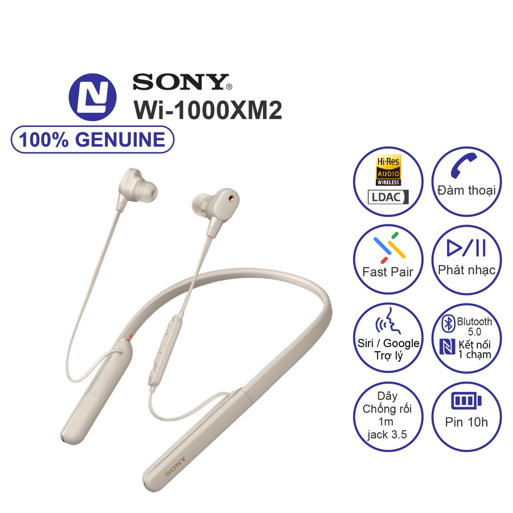NEW Full Box Sony WI-1000XM2 Tai nghe in-ear không dây - chống ồn - Hires Audio