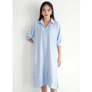 Olv - đầm sky long shirt dress