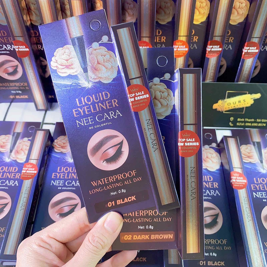 Bút Kẻ Mắt Nước Nee Cara Liquid Eyeliner N450 - Kẻ Dạ Nee Cara Không Lem Không Trôi