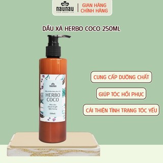 DẦU XẢ PHỤC HỒI, MƯỢT TÓC  HERBOCOCO NAUNAU