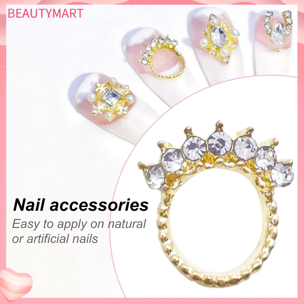 Túi 10 Hạt Kim Cương Giả 3D Trang Trí Móng Tay DIY Sáng Tạo