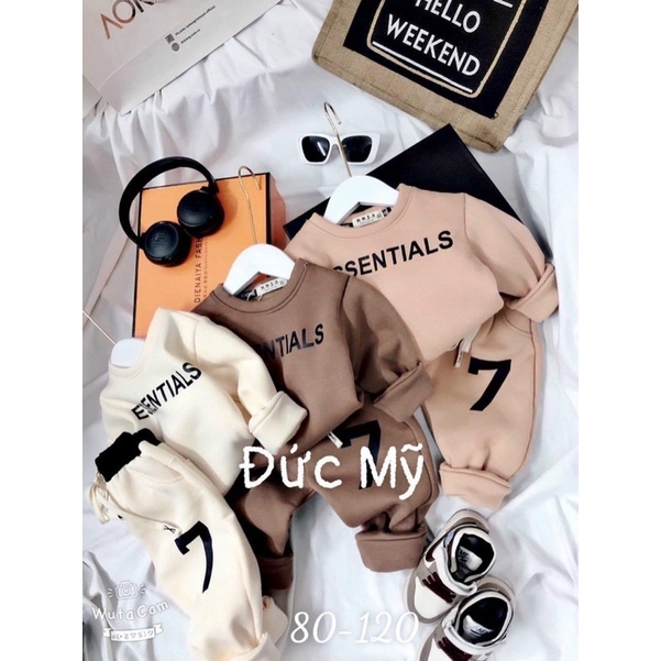 Bộ nỉ bông dày mềm ấm cho bé trai