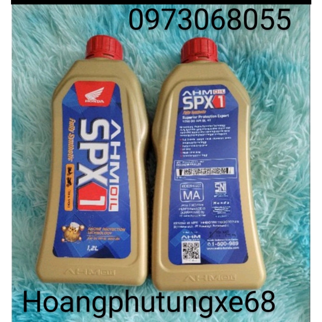NHỚT AHM SPX 1 1200ML CHÍNH HÃNG HONDA INDONESIA CHO WINNER, SONIC, CBR150 Indo chinh hãng