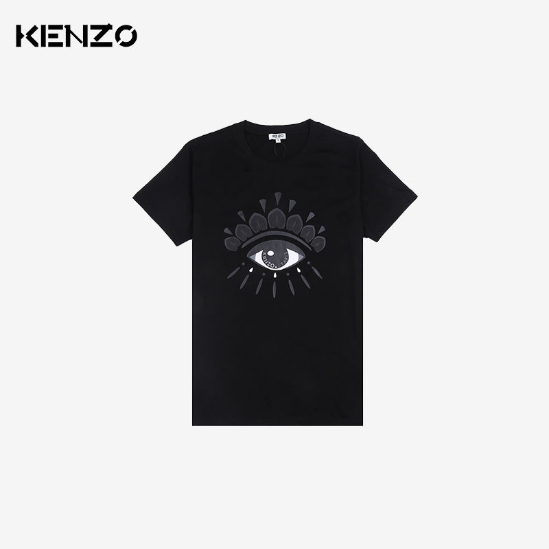Áo Thun Cotton Tay Ngắn Cổ Tròn In Hình Đôi Mắt Kenzo Độc Đáo Hợp Thời Trang Cho Cặp Đôi