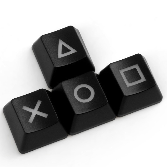 Bộ 4 Nút Bàn Phím Cơ Bằng ABS Màu Đen Và Đỏ