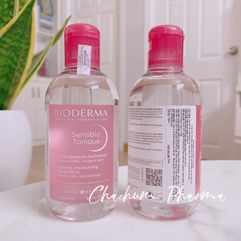 Toner cân bằng dưỡng ẩm và làm dịu da Bioderma Sensibio Tonique