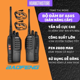 Bộ đàm Baofeng BF888s Bản Nâng cấp Xuyên tường tốt cho toà nhà, nội bộ, công trường tầm xa phượt BF 888s Siêu bền to lâu