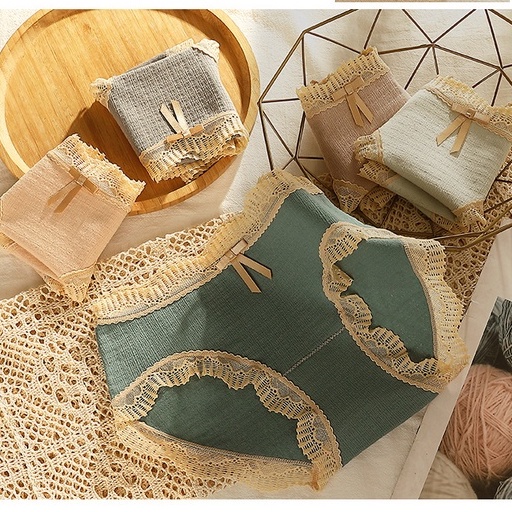 Quần lót AOWEINISI hình tam giác thắt lưng giữa size M-XL cho nữ