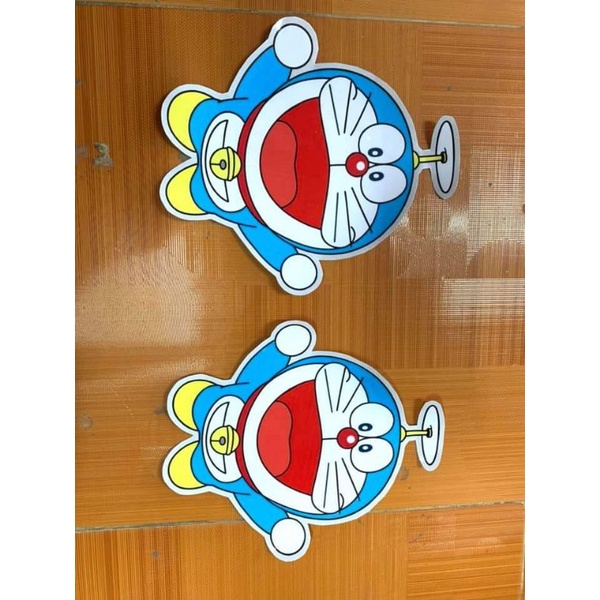 Tem decal Doremon trang trí xe tải. Sticker tem dán hình doremon chống thấm, chống xước. Miếng dán doremon trang trí xe