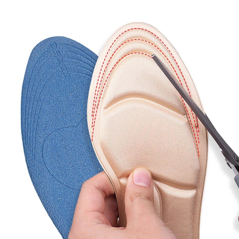 Miếng Lót Giày Cao Gót 7D Bằng Memory Foam Mềm Mại Thoáng Khí Thấm Hút Mồ Hôi Chống Trượt