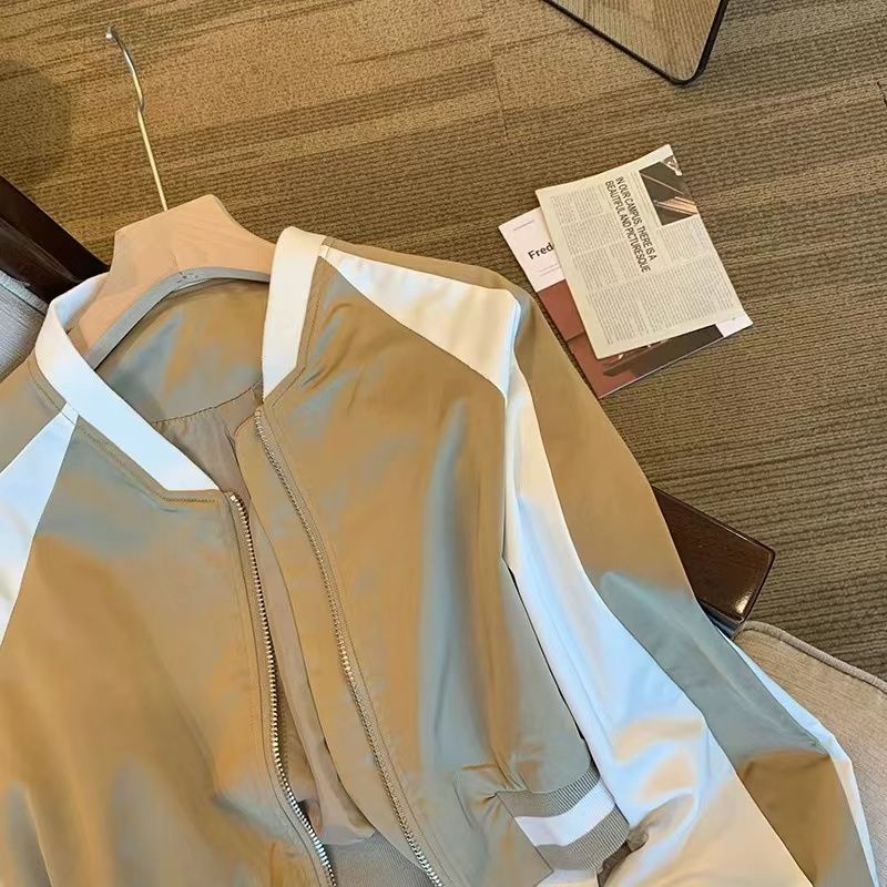 Áo Khoác Bóng Chày Dáng Ngắn Phong Cách Retro Mỹ Thời Trang Mùa Thu 2022 Mới