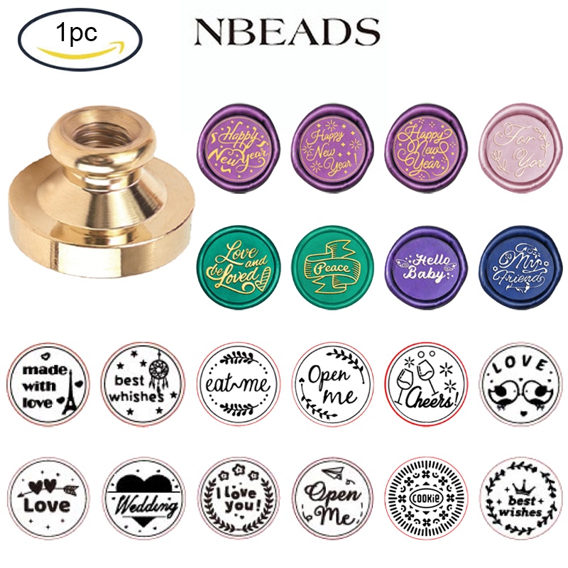 Đầu con dấu sáp niêm phong cho thiệp mời đám cưới / tiệc tùng/ Giáng sinh 25mm